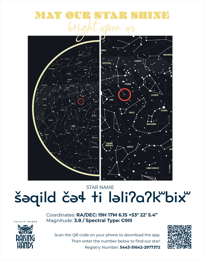 Tulalip Cares 2023 Star Location Details Poster